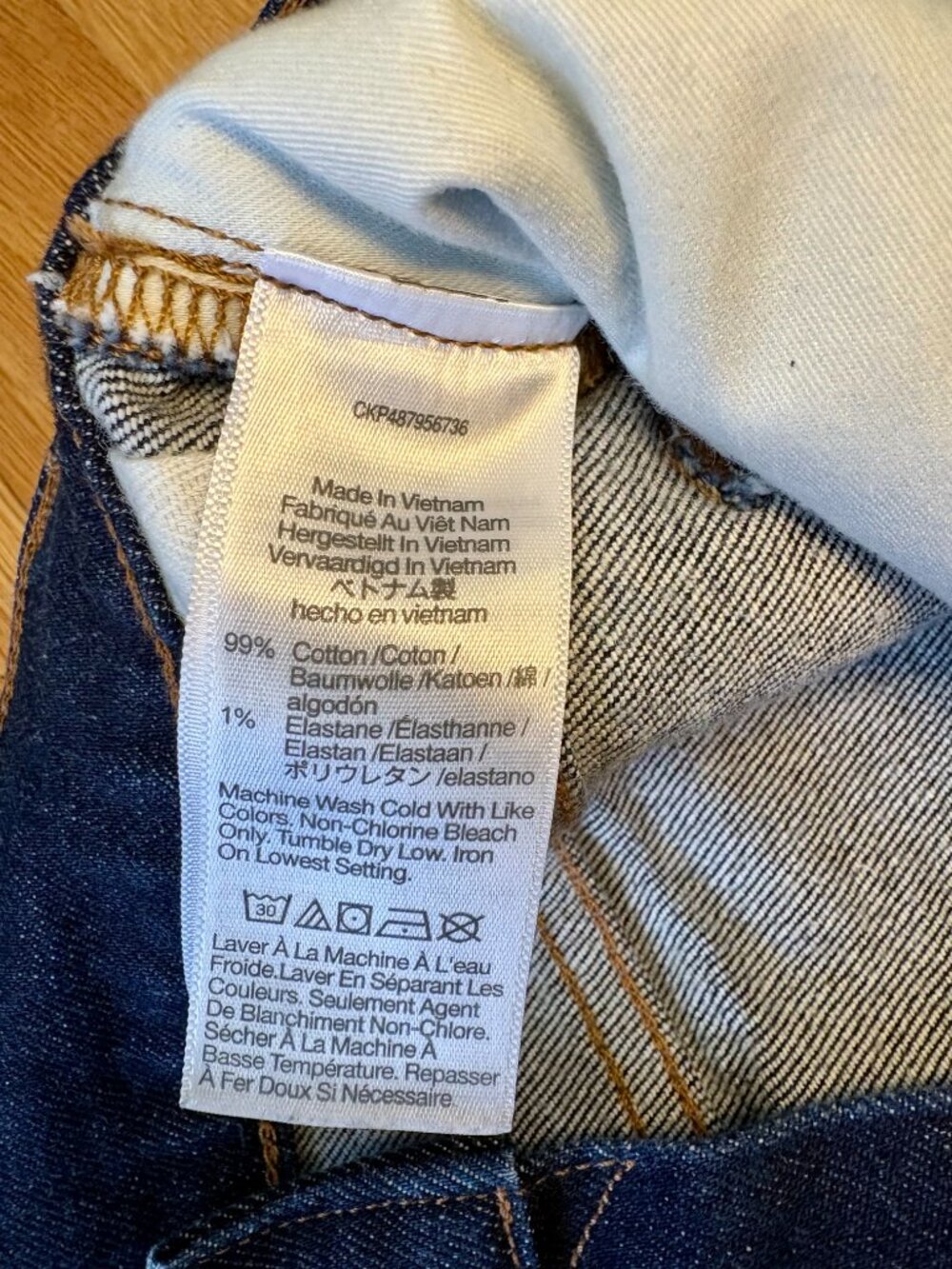 Madewell The '90s Straight Jean in Norman Wash - size 25 - Picture 9 of 9